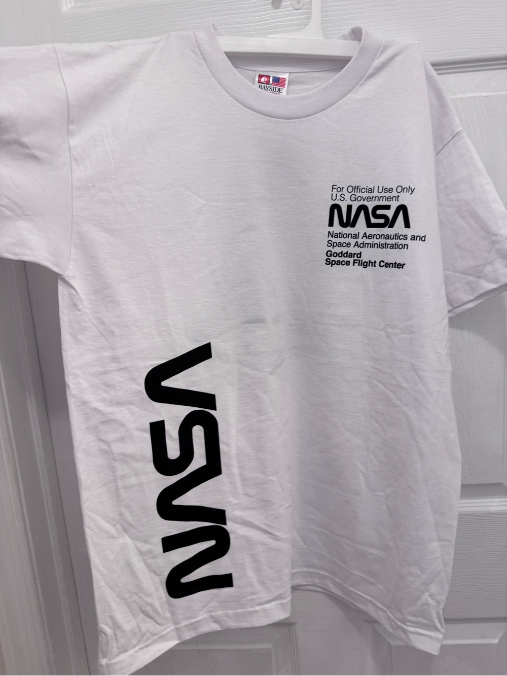 NASA White Men's Crew Neck T-Shirt